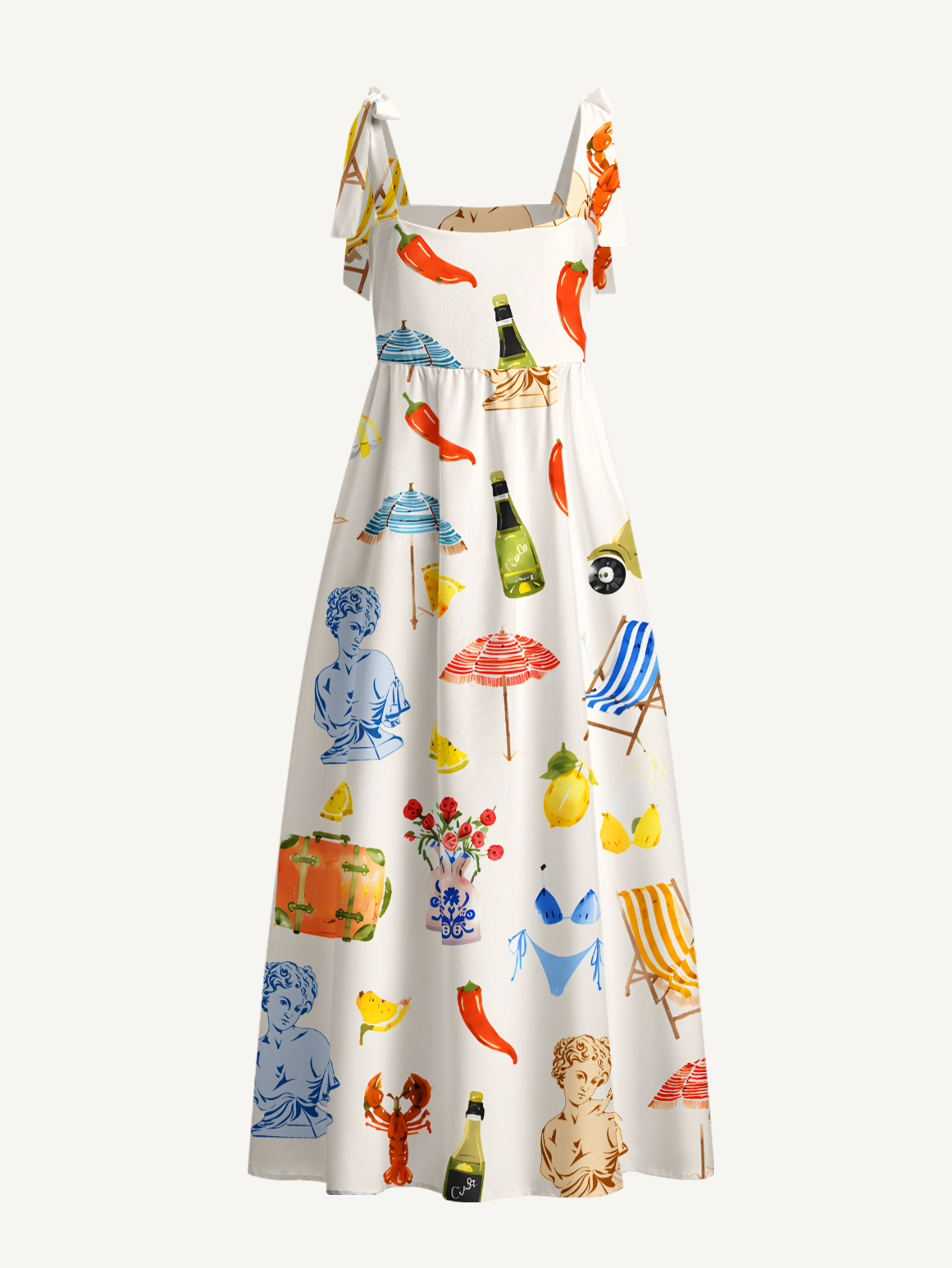 Mediterranean Holiday Dreams Maxi Dress Summer