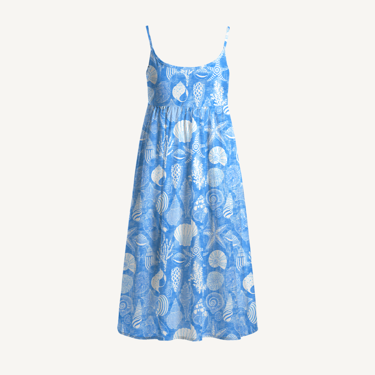 Ocean Shell Symphony Vacation Mini Dress
