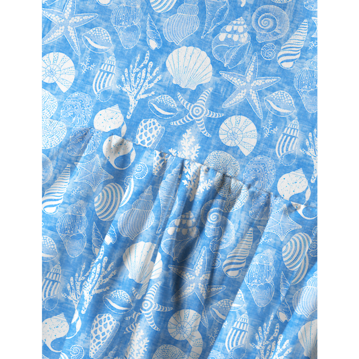 Ocean Shell Symphony Vacation Mini Dress