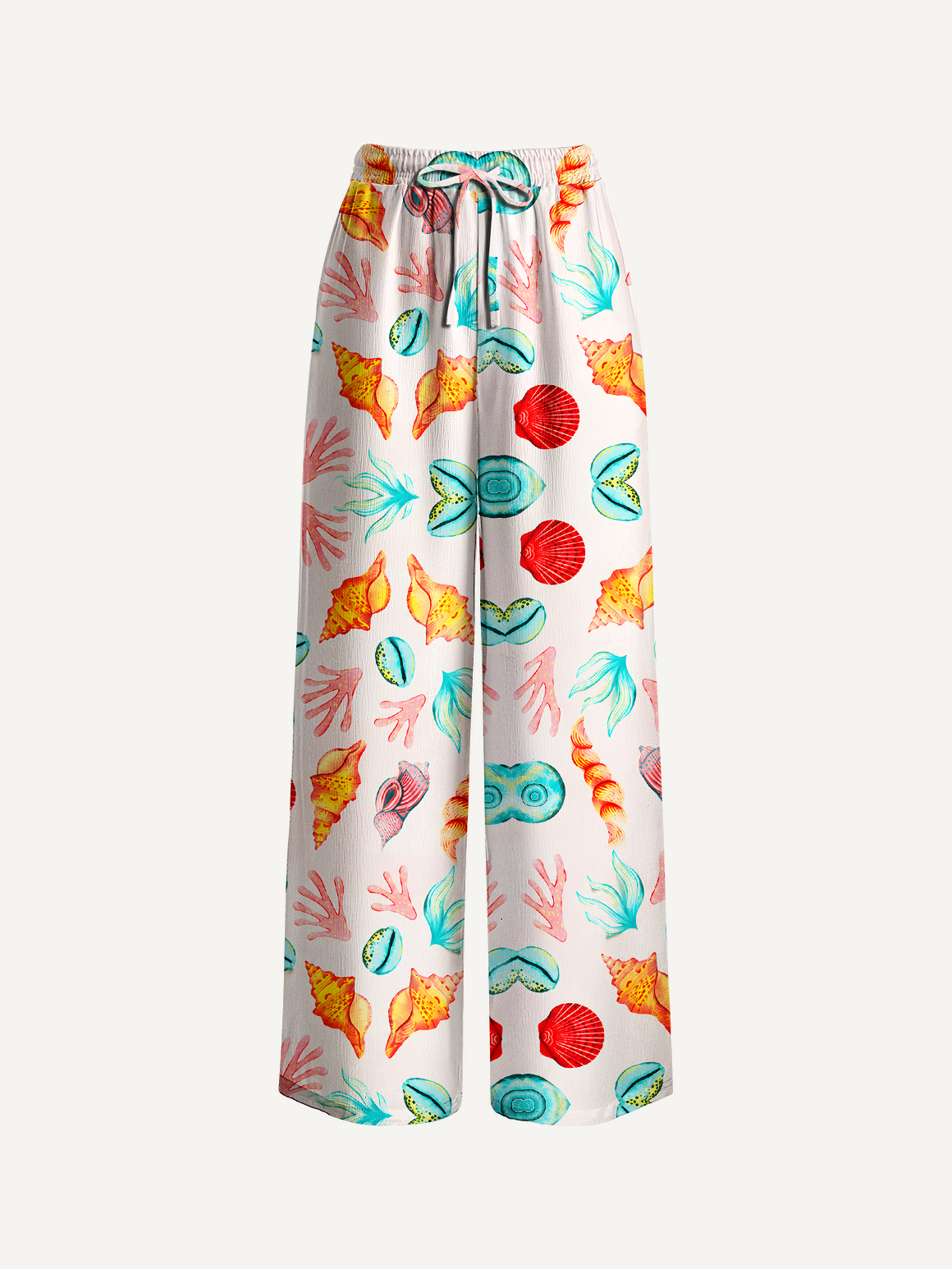 Coral Reef Kaleidoscope Beach Pants For Women