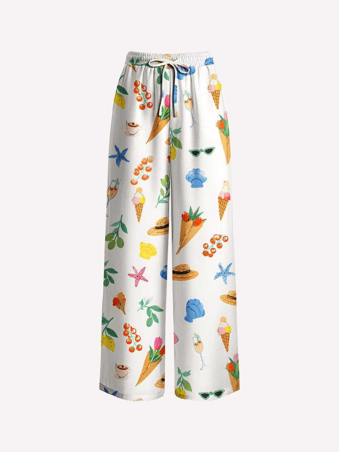 Summer Treats Pattern Pants For Women