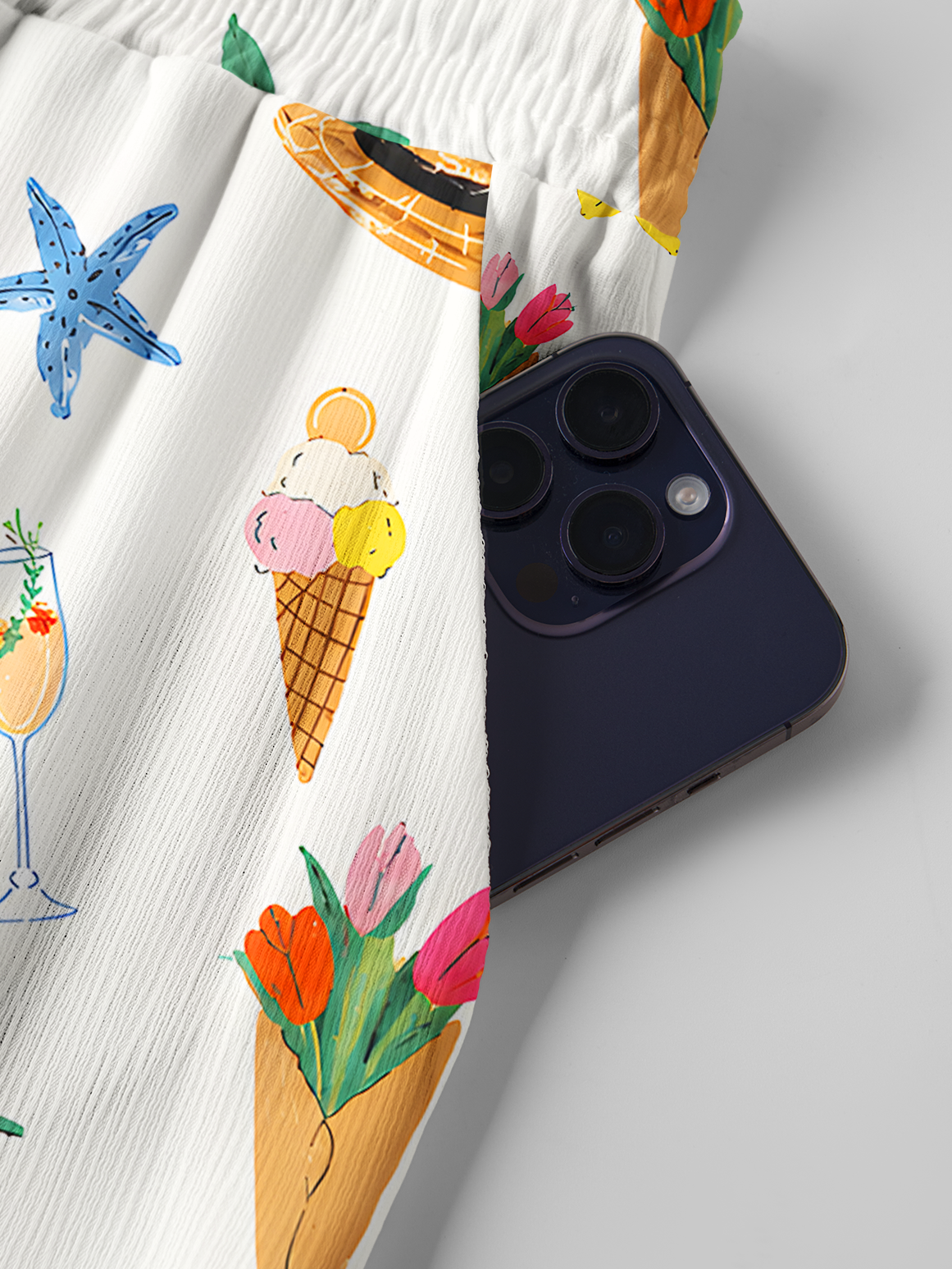 Summer Treats Pattern Pants For Women