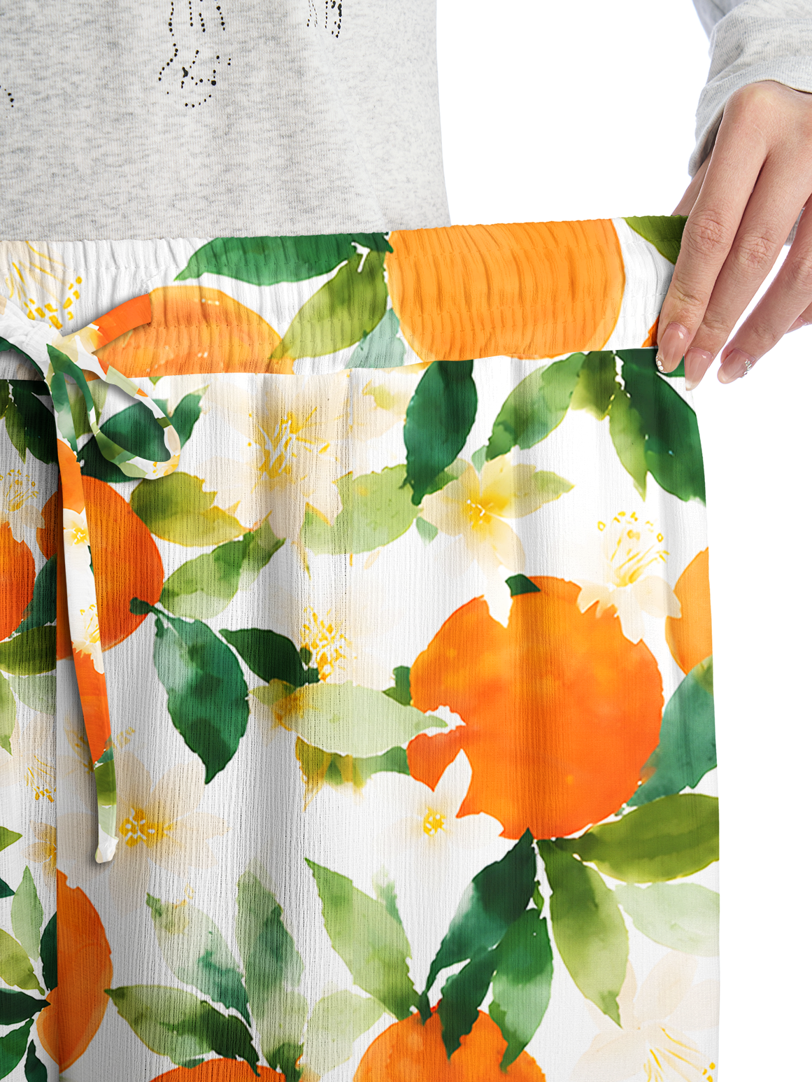 Citrus Grove Blossoms Pants For Women