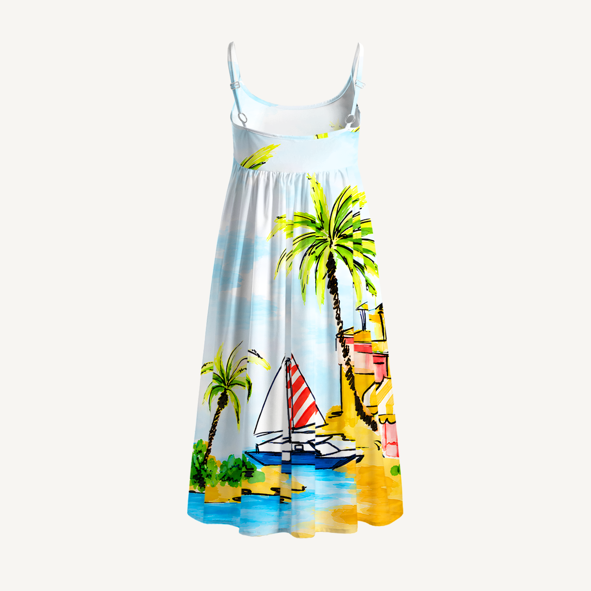 Seaside Villa Vacation Mini Dress