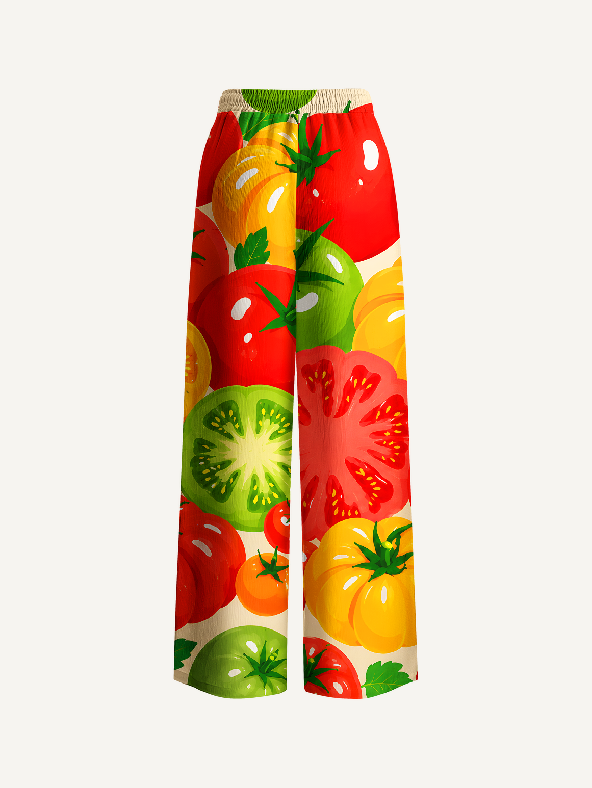 Colorful Garden Tomatoes Summer Trousers