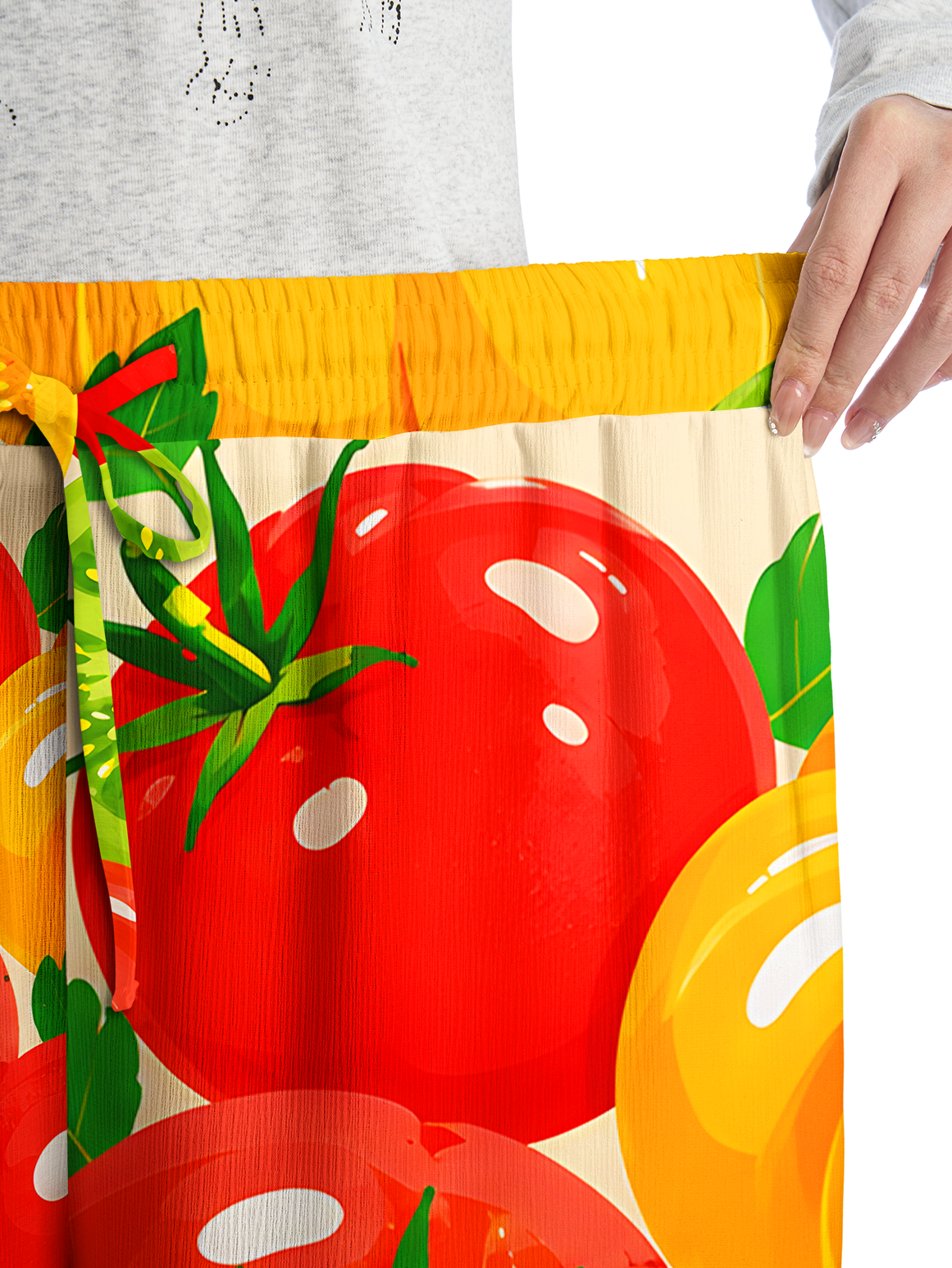 Colorful Garden Tomatoes Summer Trousers