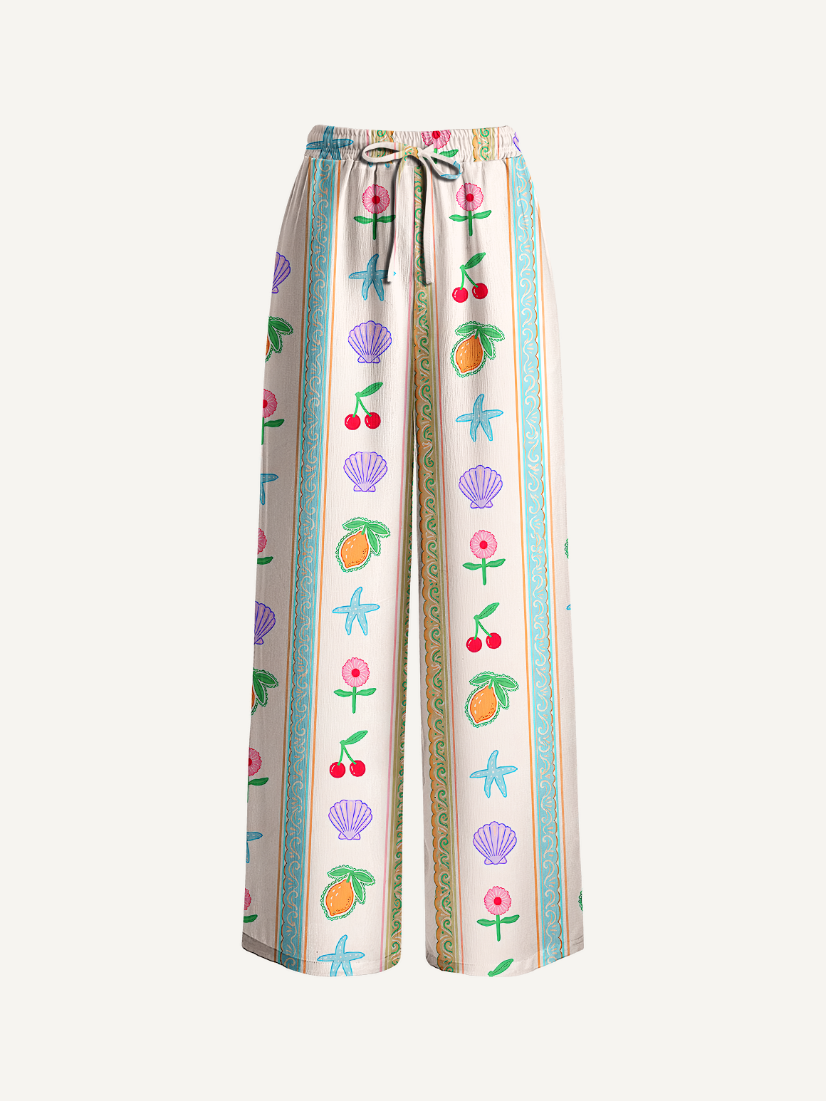 Fresh summer striped patterns Trousers