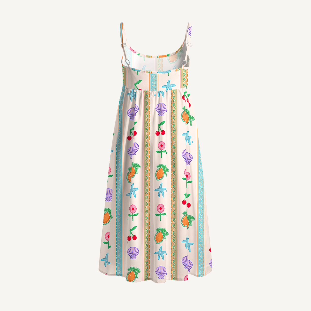 Fresh summer striped patterns Mini Dress 