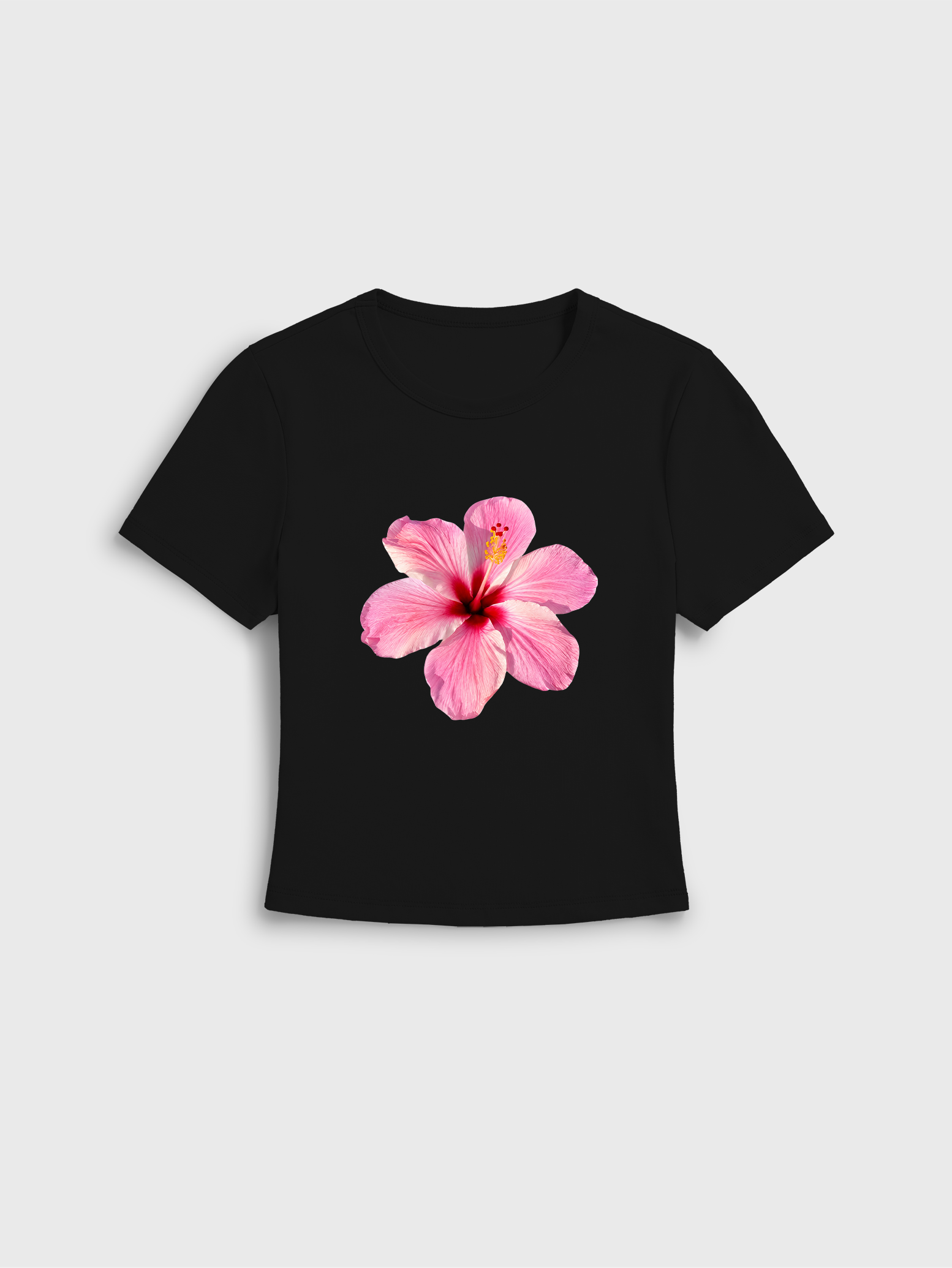 Hibiscus on the sea Baby Tee Womens