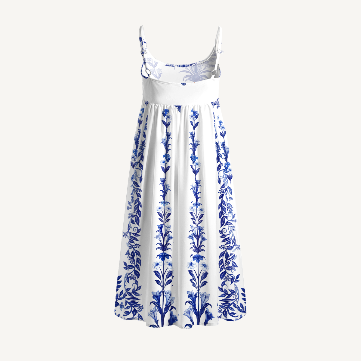 Indigo Floral Mini Dress 