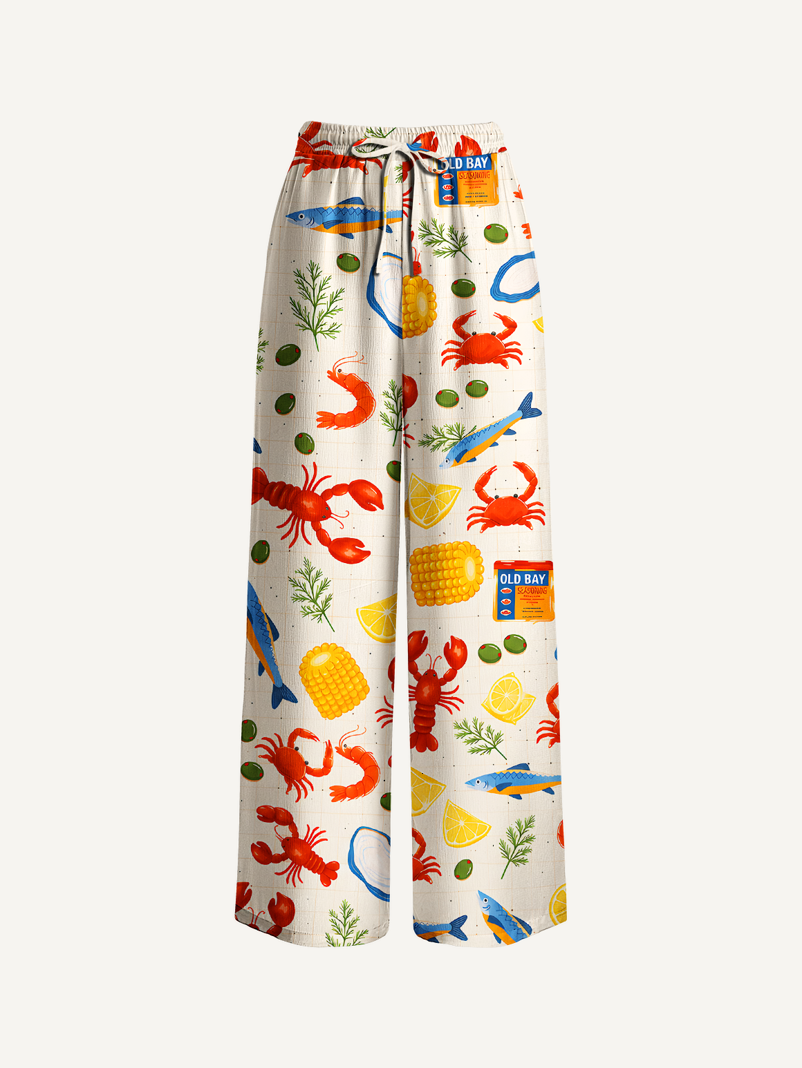 Seafood Boil Party Summer Trousers With Pockets