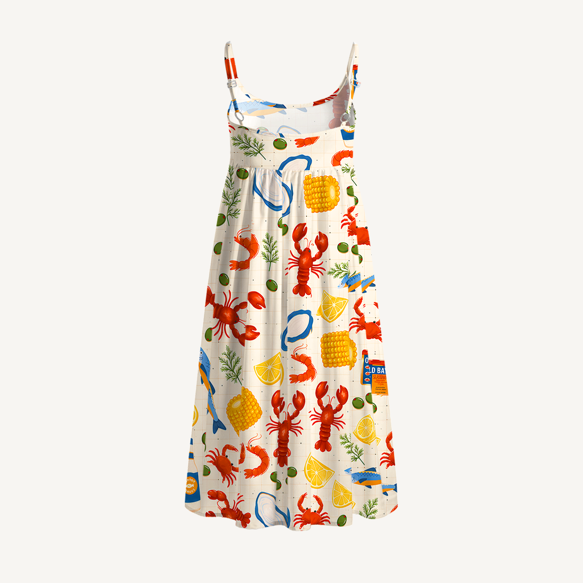 Seafood Boil Party Soft Summer Mini Dress 