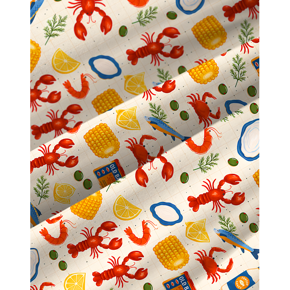 Seafood Boil Party Soft Summer Mini Dress 