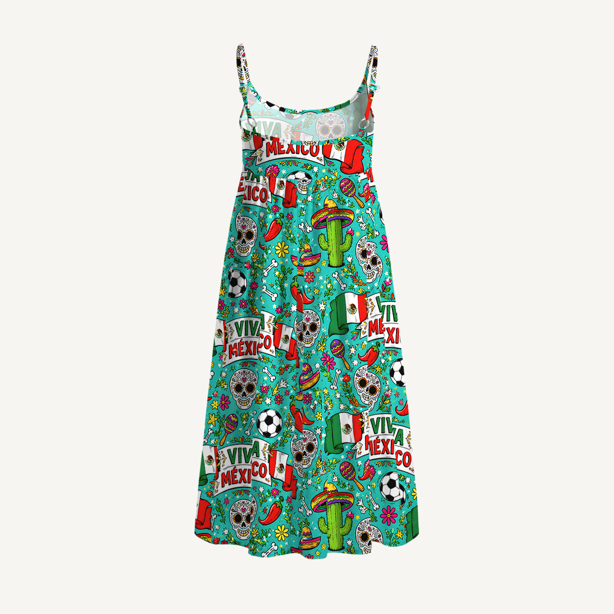 2026 Viva Mexico Print Mini Dress For Women