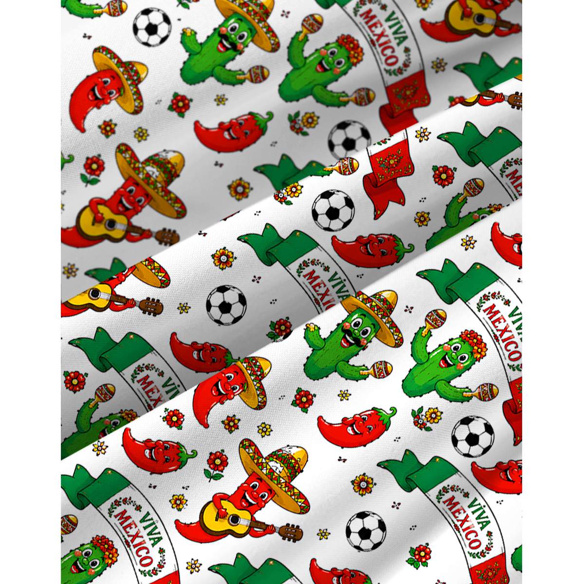 Pepper Chilli Cartoon Viva Mexico Print Mini Dress For Women