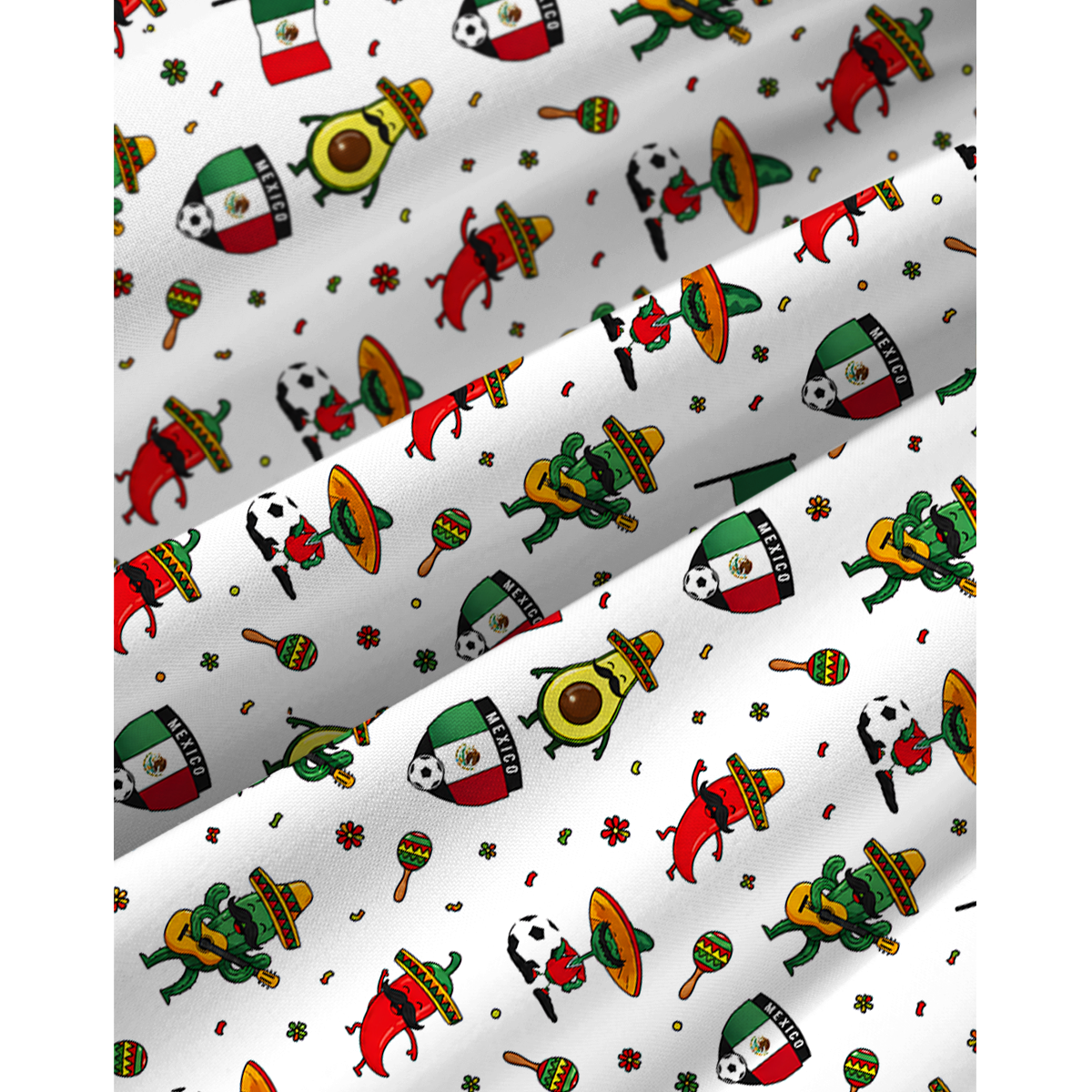 Cute Mexico Fiesta Print Mini Dress For Women