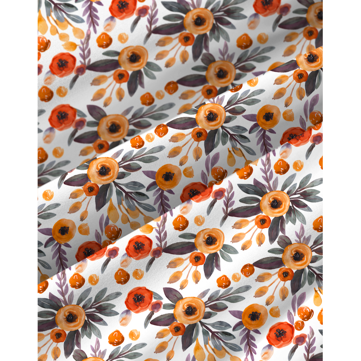 Golden Autumn Garden Print Mini Dress For Women