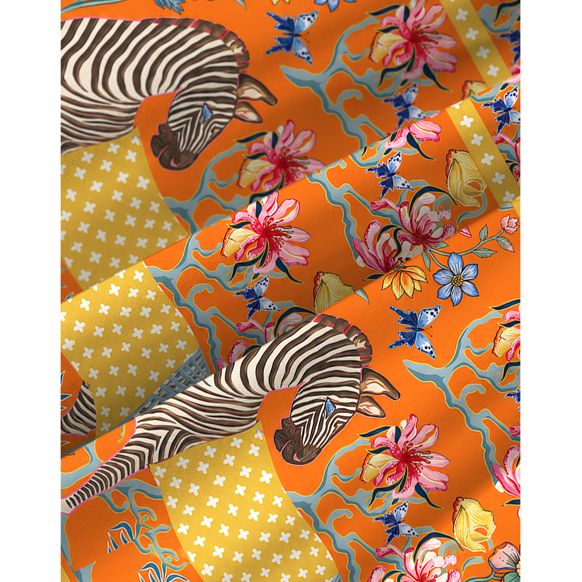 Tropical Zebra Print Mini Dress For Women