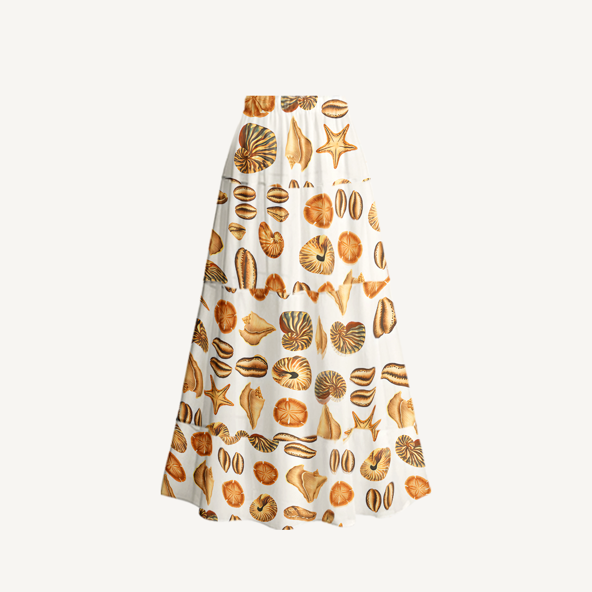 Sandy Seashell Symphony V Neck Swimsuit Sets