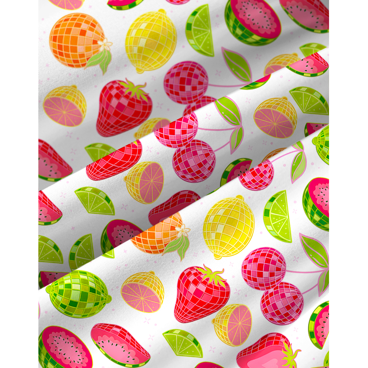 Tropical Fruit Market Print Mini Dress For Women