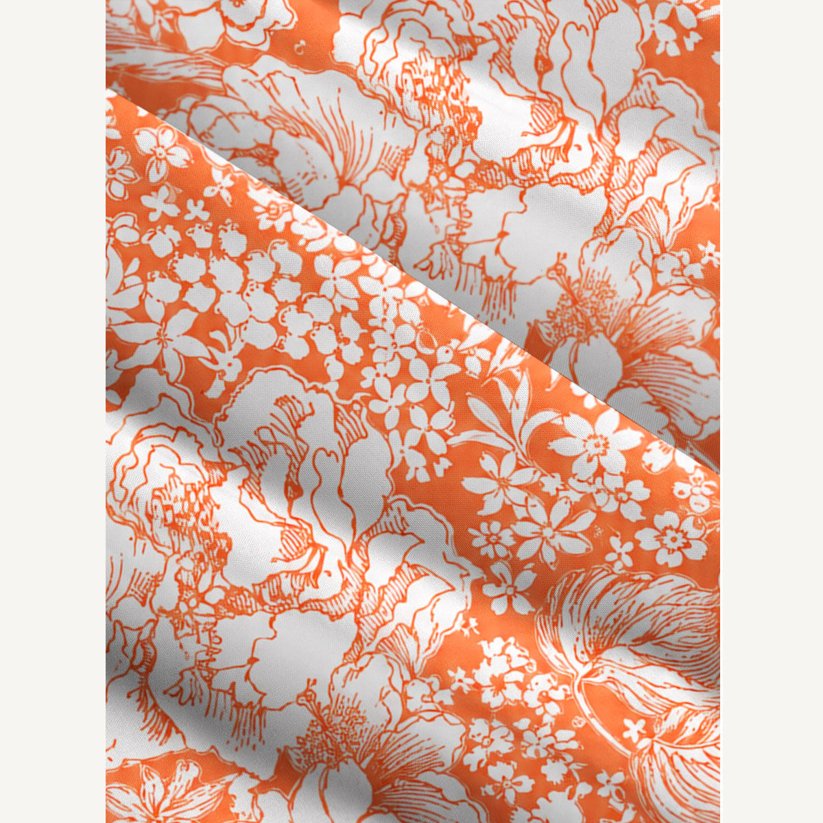 Coral Floral Maxi Dress With Pockets