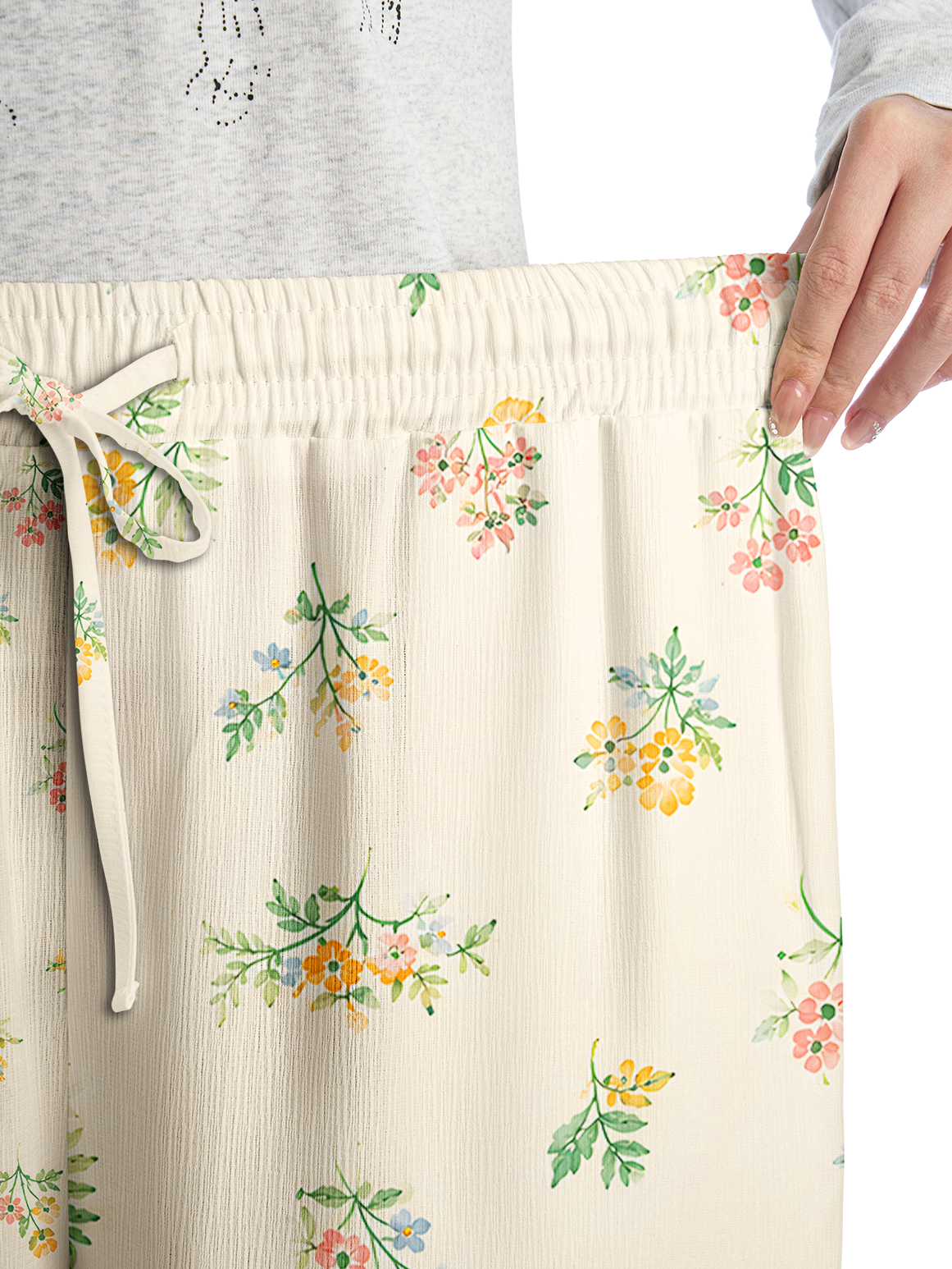 Whispering Wildflower Field Pants For Women With Pockets