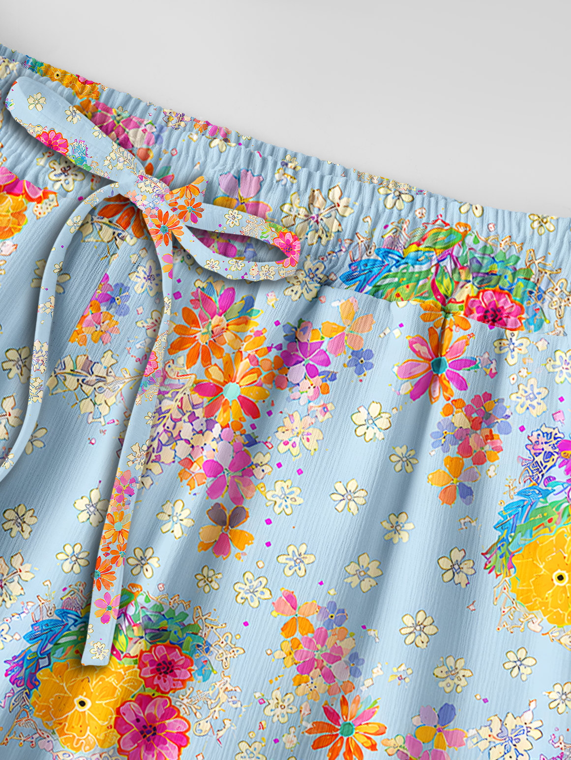 Sky Garden Blossoms Pants For Women With Pockets