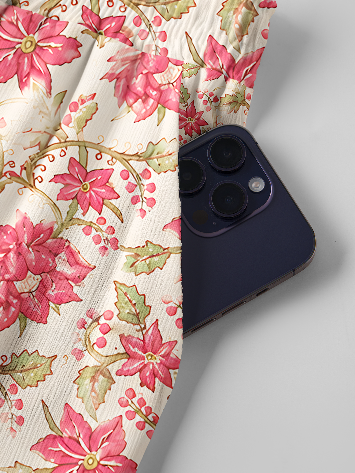 Blush Garden Bloom Pants For Women With Pockets