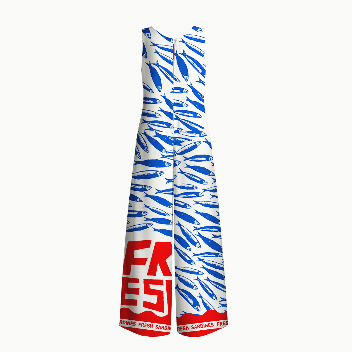 Blue Sardine & Fresh Jumpsuit with Pockets for Women