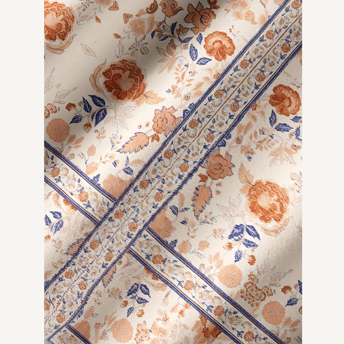 Floral Vine Print Tie‑Neck Long Sleeve Women Mini Dress