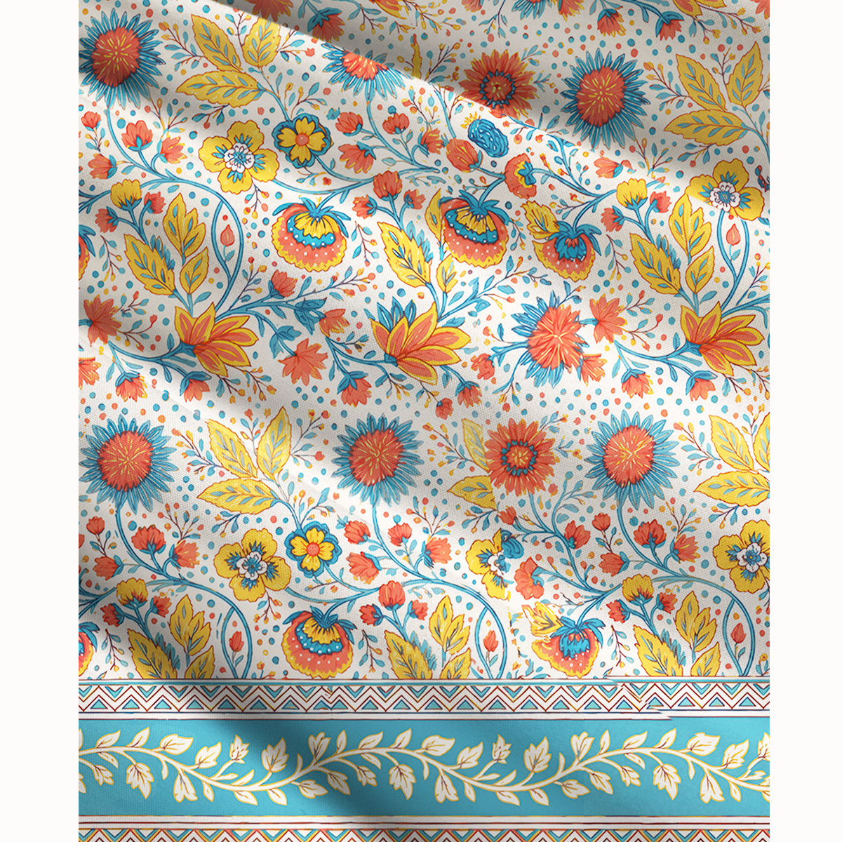 Moroccan Garden Pattern Convertible Maxi Skirt & Strapless Dress