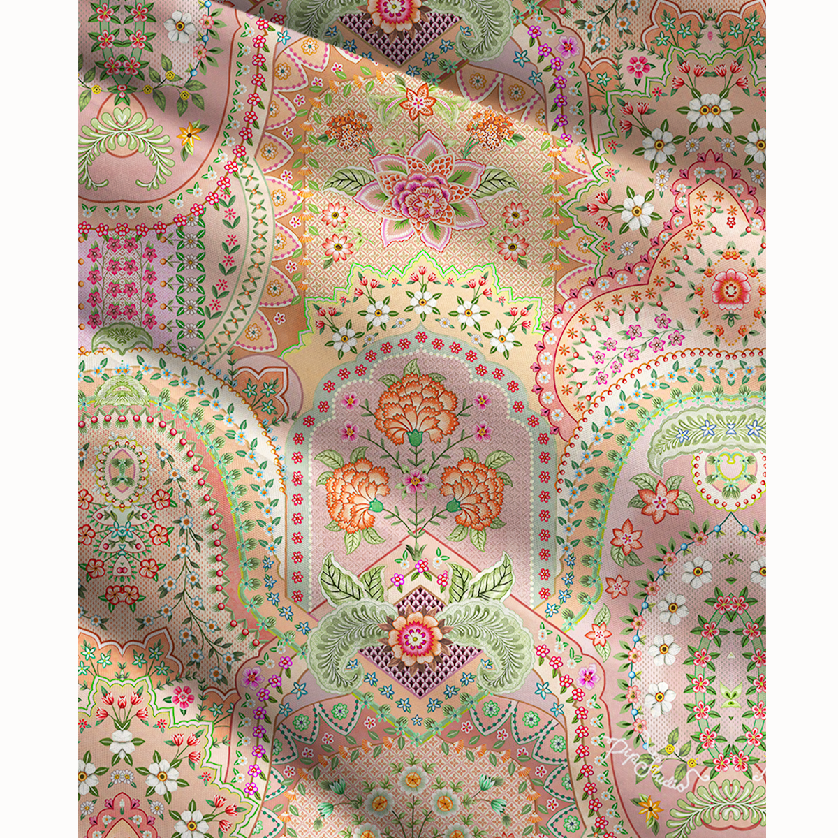 Patchwork Mandala Floral Print Convertible Maxi Skirt & Strapless Dress