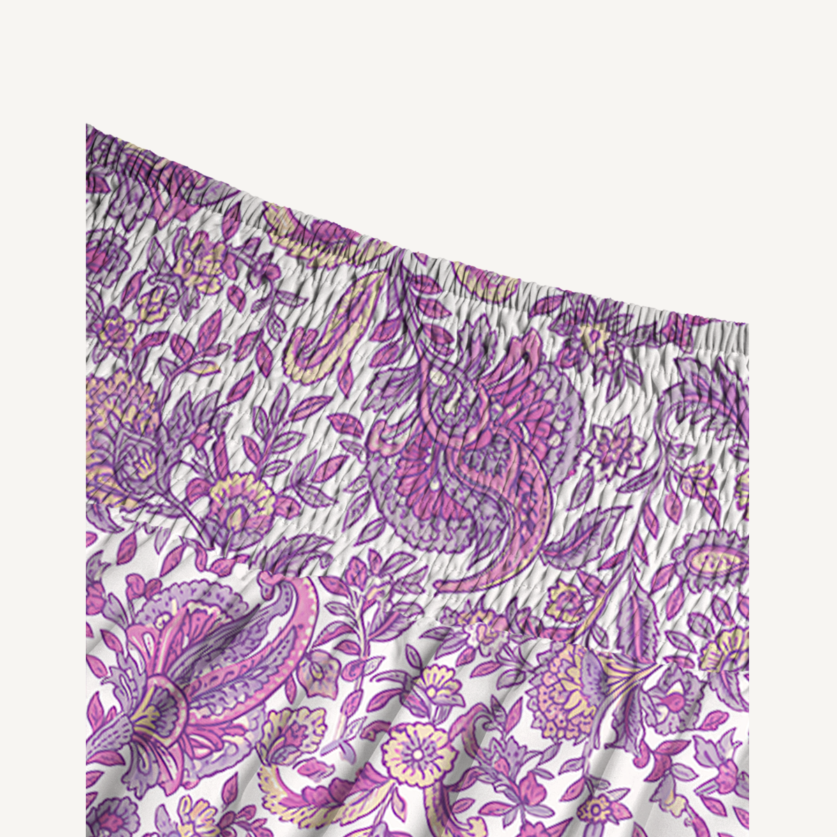 Violet Paisley Garden Print Convertible Maxi Skirt & Strapless Dress