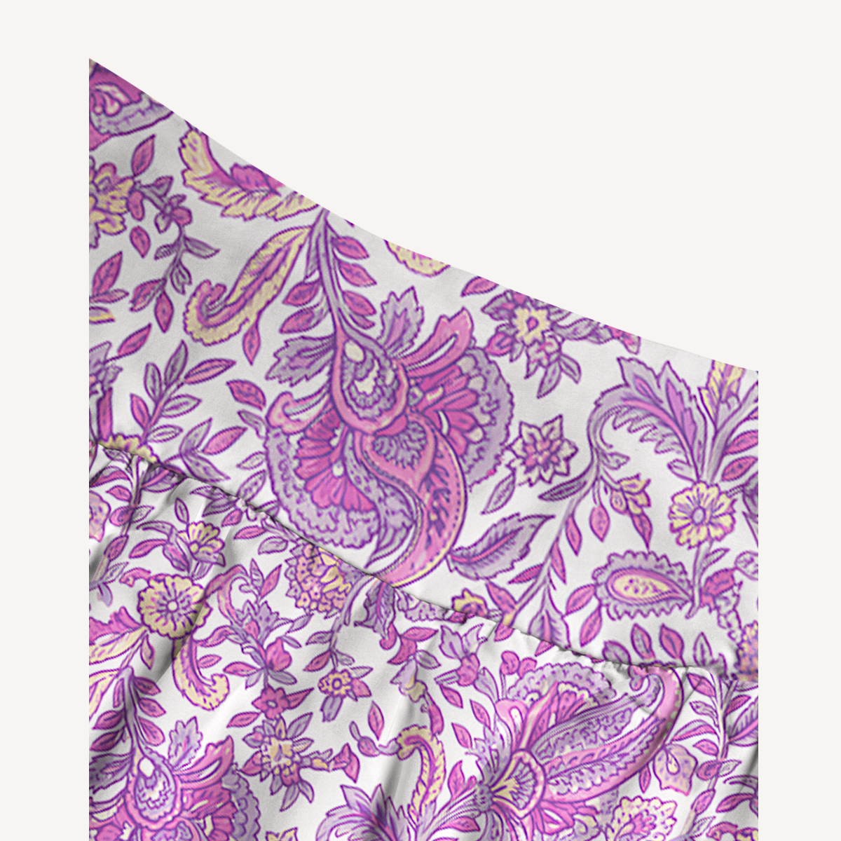 Violet Paisley Garden Print Convertible Maxi Skirt & Strapless Dress