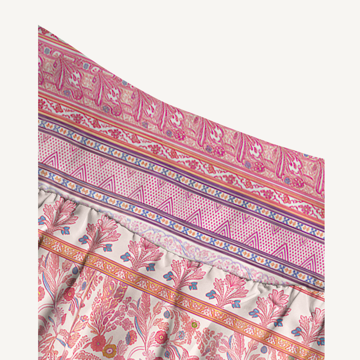 Rosewood Vintage Garden Print Convertible Maxi Skirt & Strapless Dress
