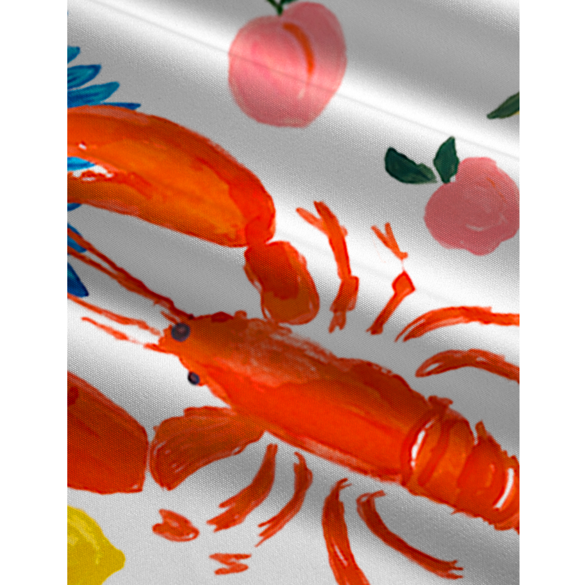 Lobster & Lemon Jumpsuit with Pockets for Women