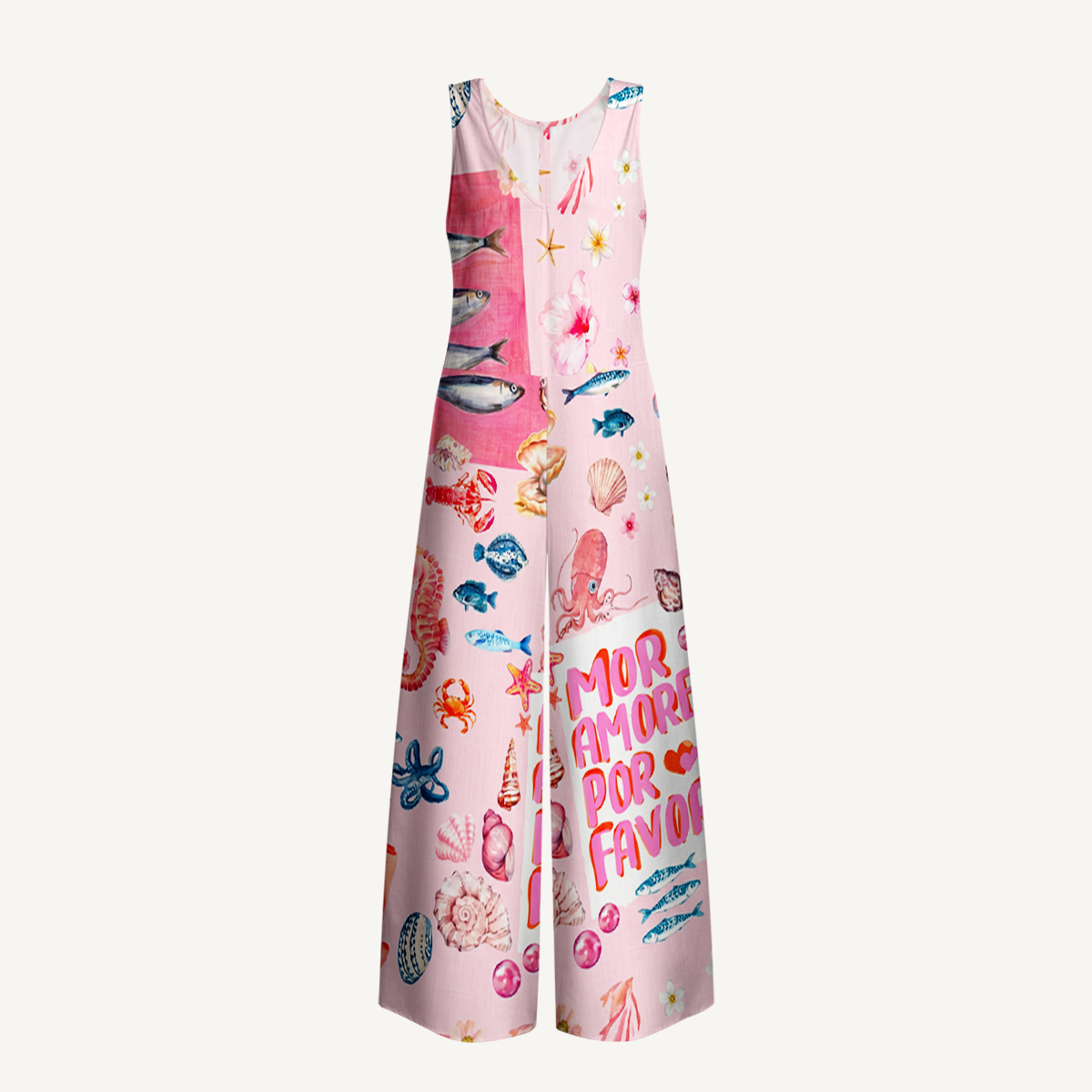 Retro Sun & Palm Maxi Skirt & Strapless Dress