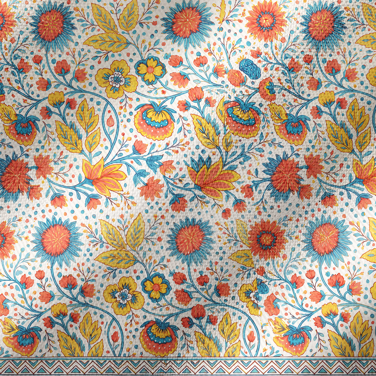 Moroccan Garden Pattern Kimono Wrap