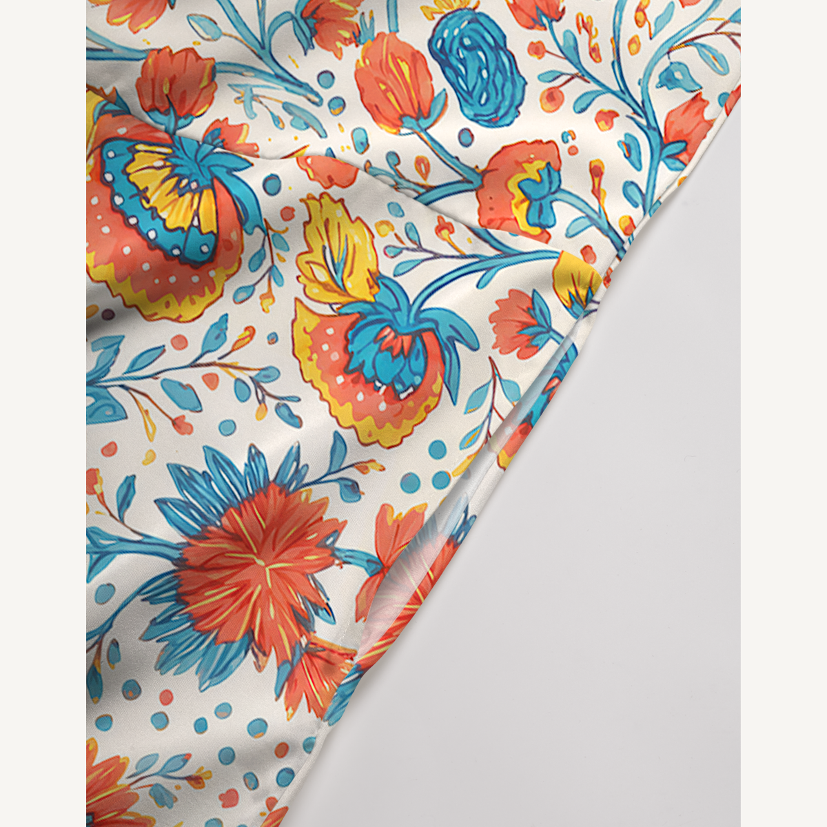 Moroccan Garden Pattern Womens Jumpsuit With Pockets