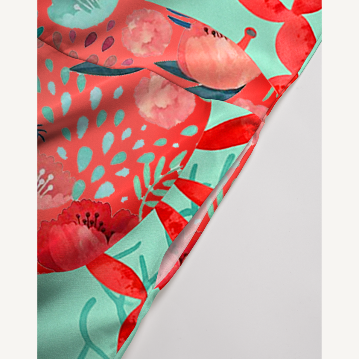 Floral Crab Jumpsuit with Pockets for Women
