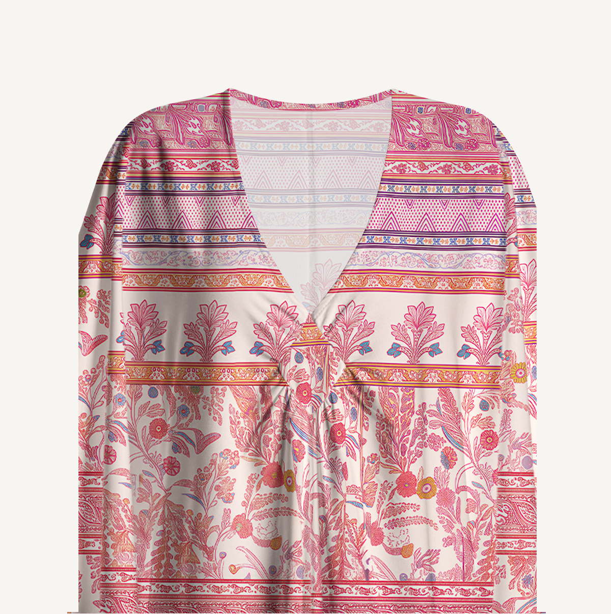 Rosewood Vintage Garden Soft Kaftan Maxi Dress
