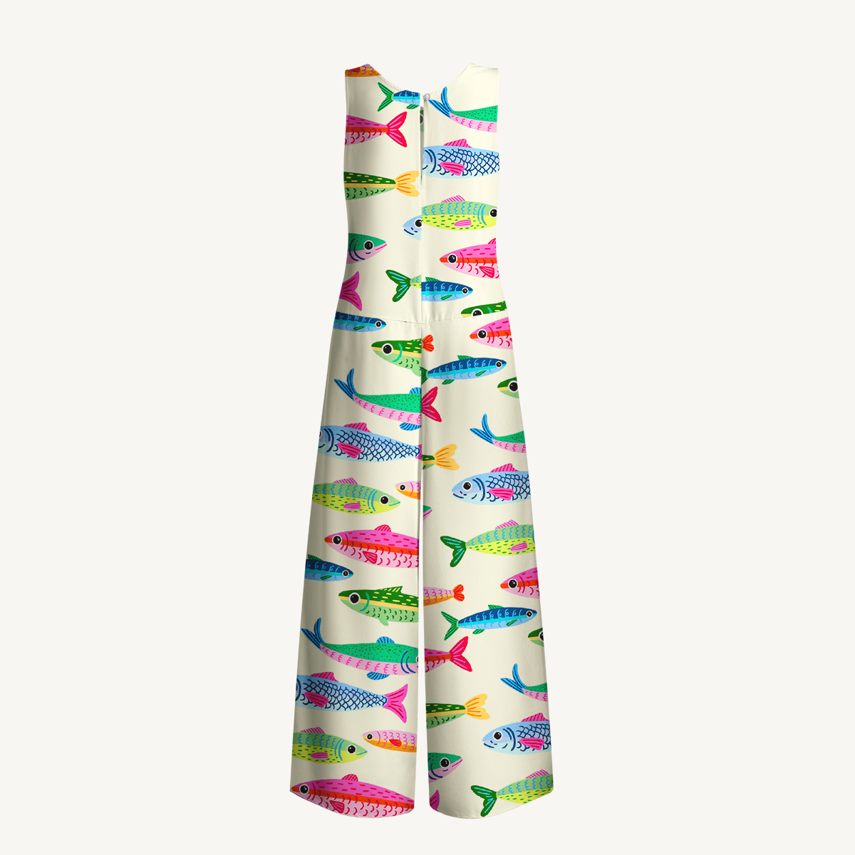 Bright Sardine Jumpsuit with Pockets for Women
