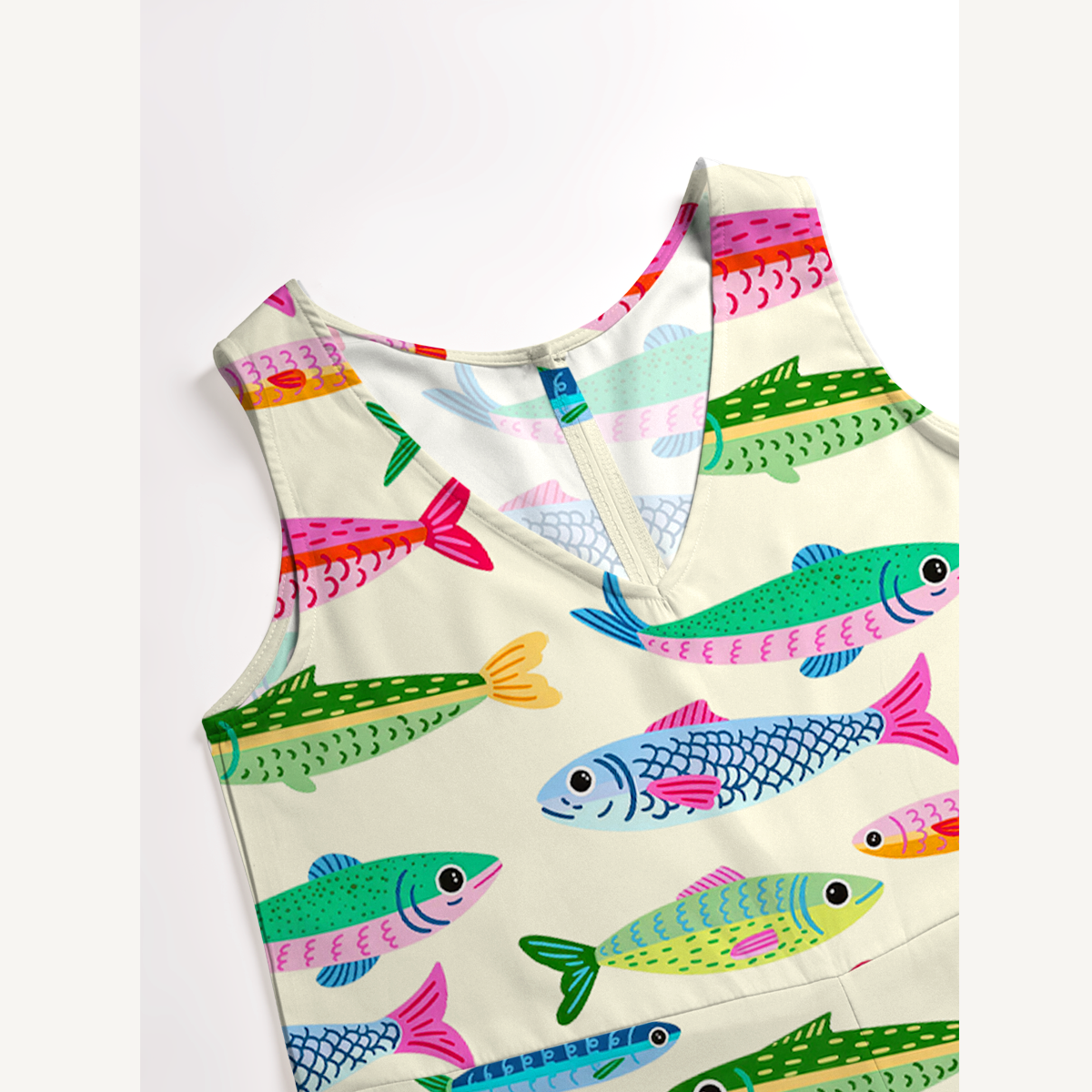 Bright Sardine Jumpsuit with Pockets for Women