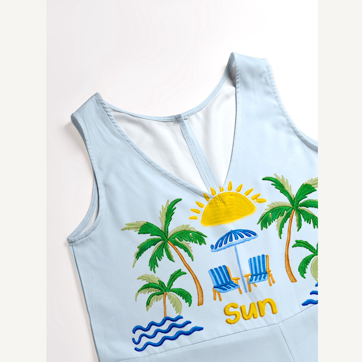 Lemon & Palm Beach Jumpsuit with Pockets for Women