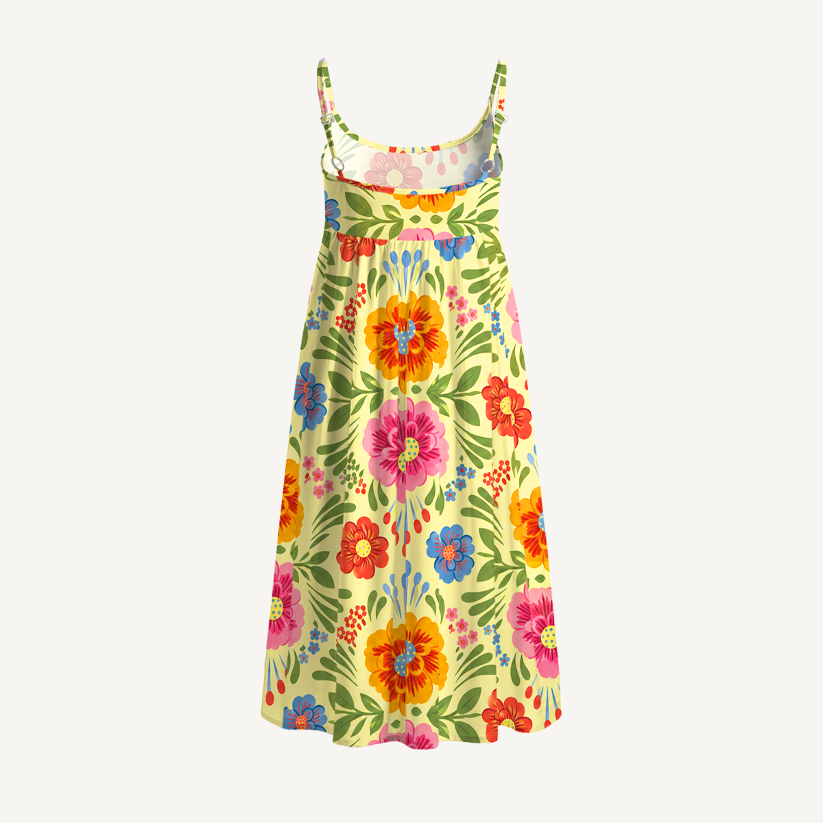 Mexico Flowers Print Mini Dress For Women