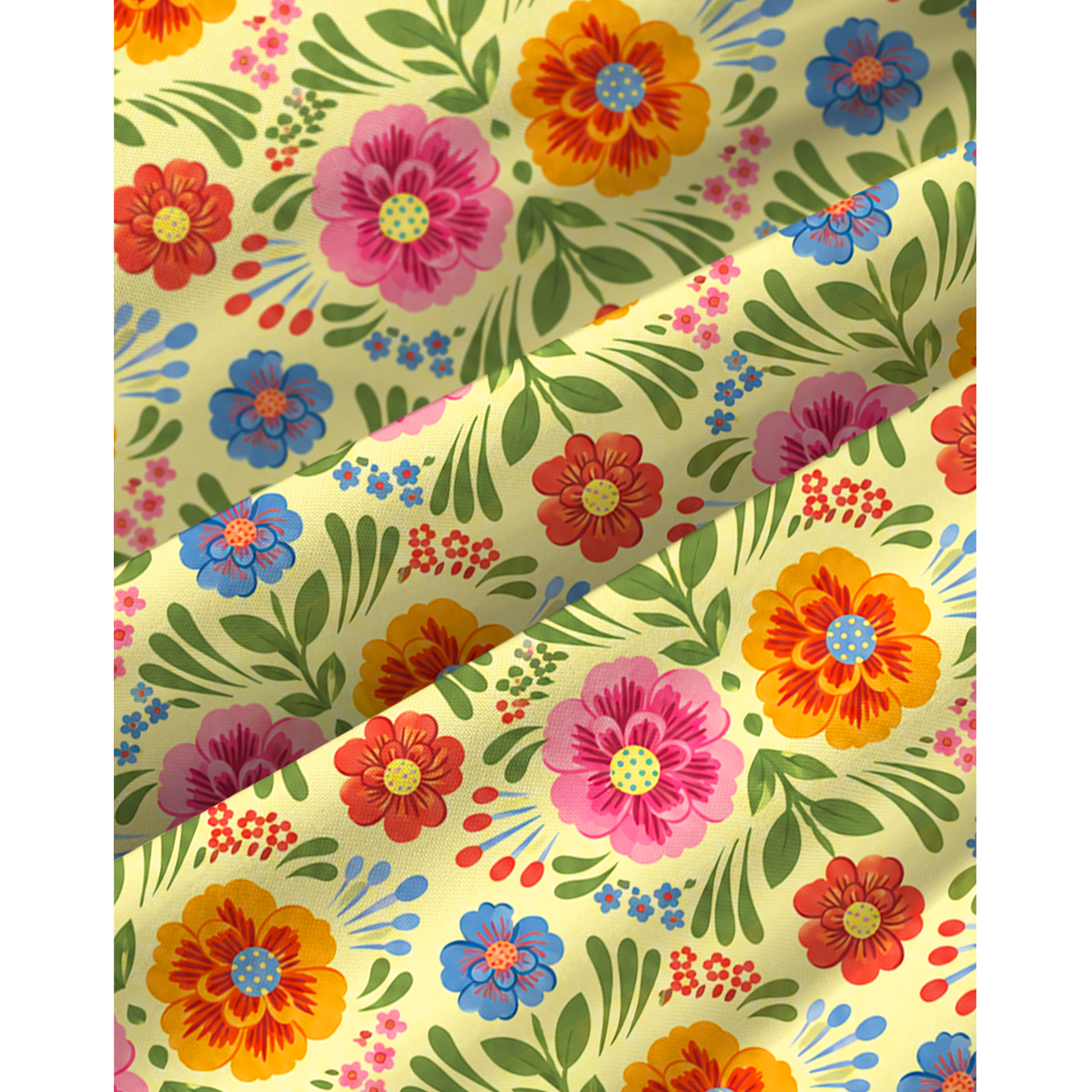 Mexico Flowers Print Mini Dress For Women