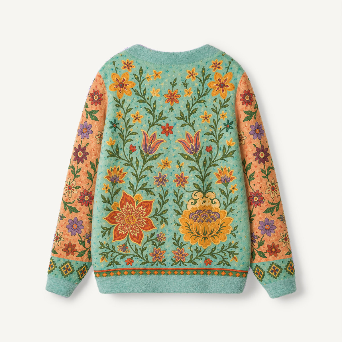Vintage Floral Garden Button Cardigan Sweaters