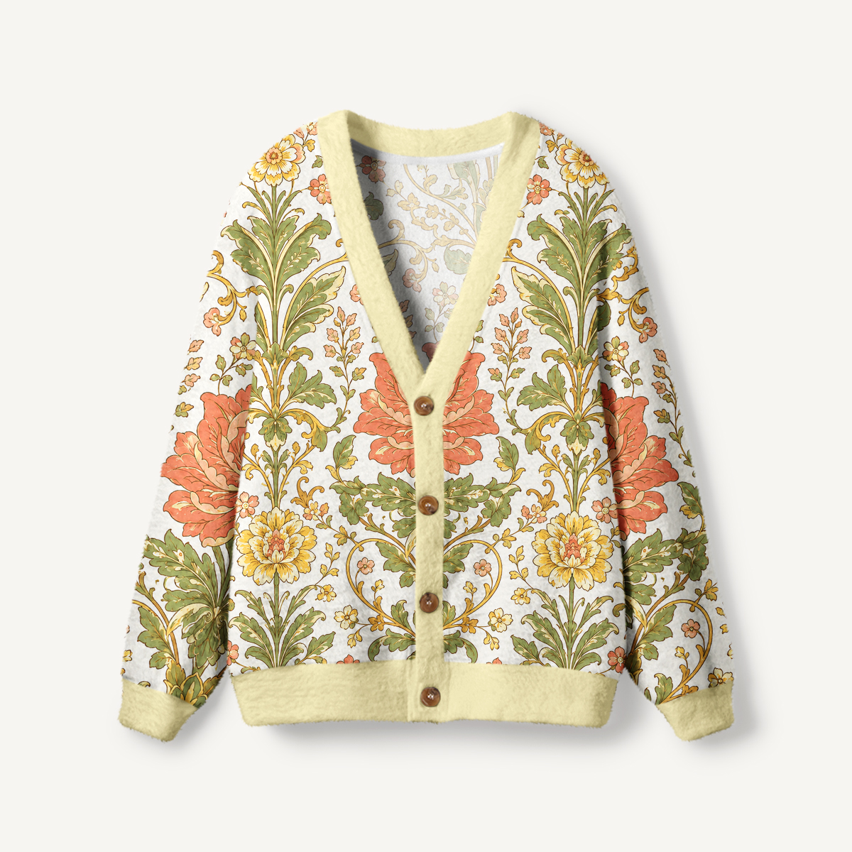 Botanical Morris Grand Peony Cardigan Sweaters