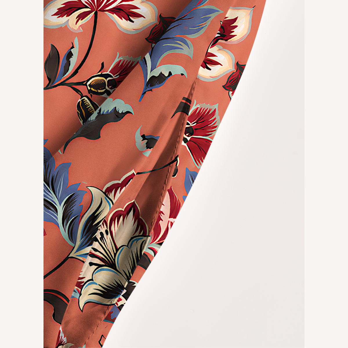Vintage Floral Print Boho Strap Maxi Dress With Pockets