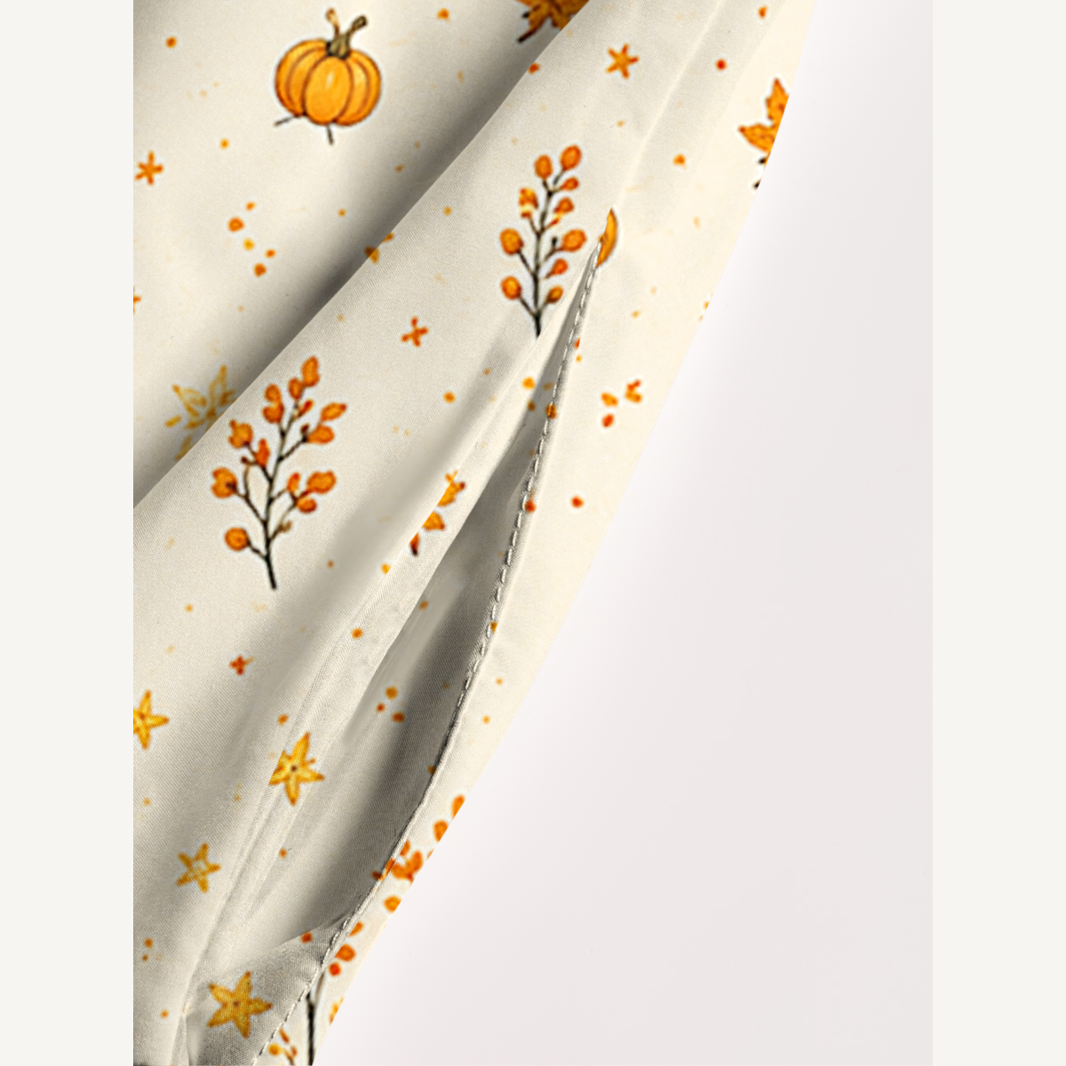 Autumn Ghost Pumpkin Forest Strap Maxi Dress With Pockets